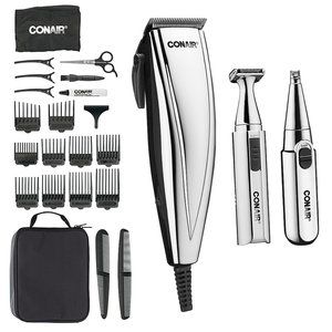 Conair - 3-in-1 Home Haircut & Grooming Kit - Chrome